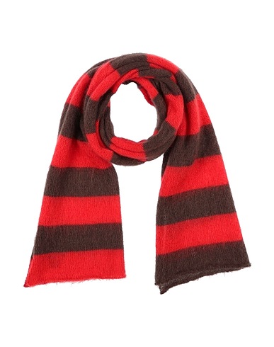 AMARANTO Scarves and foulards Red 50% Merino Wool, 30% Polyamide, 20% Wool
