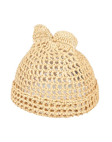 FEDERICA MORETTI Hat Beige 100% Straw