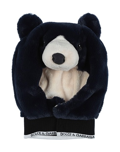 DOLCE&GABBANA Cappello Blu navy 100% Poliestere, Lana Vergine, Elastan