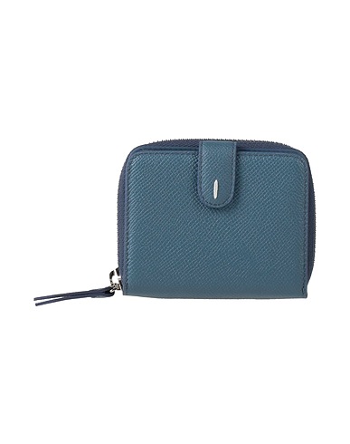 MAISON MARGIELA Wallet Slate blue Bovine leather
