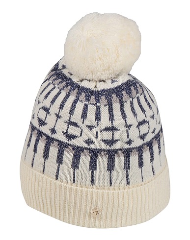 TRUSSARDI JUNIOR Hat White 50% Acrylic, 50% Wool, Polyester, Nylon, Metallic fiber