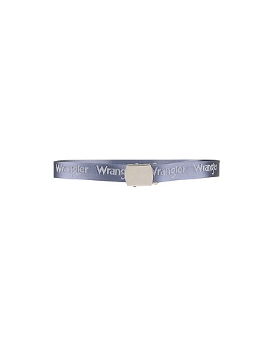 WRANGLER Regular belt Slate blue 91% Polyamide, 9% Polyester