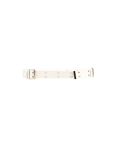 MM6 MAISON MARGIELA Belts White Soft Leather, Textile fibres