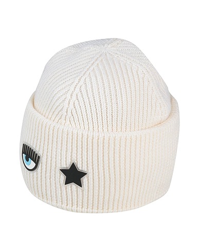 CHIARA FERRAGNI Hat Ivory 50% Wool, 50% Acrylic