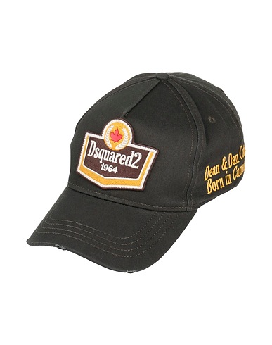 DSQUARED2 Hat Dark green 100% Cotton