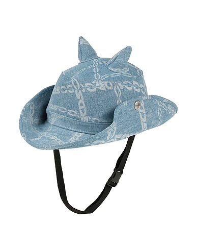 GCDS Hat Blue 100% Cotton