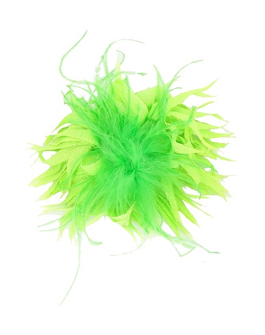 L:Ú L:Ú by MISS GRANT Broche Verde Fibras textiles, Pluma