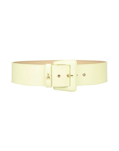 PATRIZIA PEPE High-waist belt VERDE CHIARO Leather