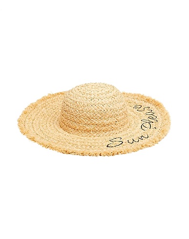 8 by YOOX Hat SUN PLEASE - STRAW SUN HAT
 Beige 100% Natural raffia