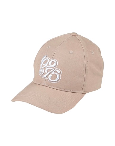 02SETTANTACINQUE Hat Beige 100% Cotton