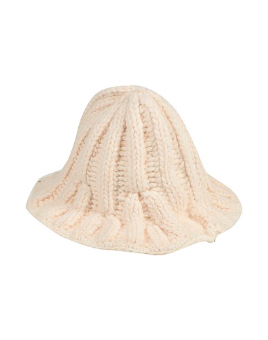 MM6 MAISON MARGIELA Hat Ivory 55% Acrylic, 20% Alpaca wool, 18% Polyamide, 7% Polyester