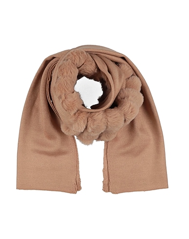 TWINSET Scarves and foulards Camel 100% Acrylic, Polyester