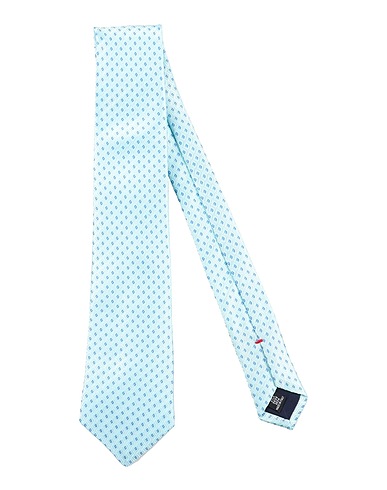FIORIO Cravatte e papillon Celeste 100% Seta