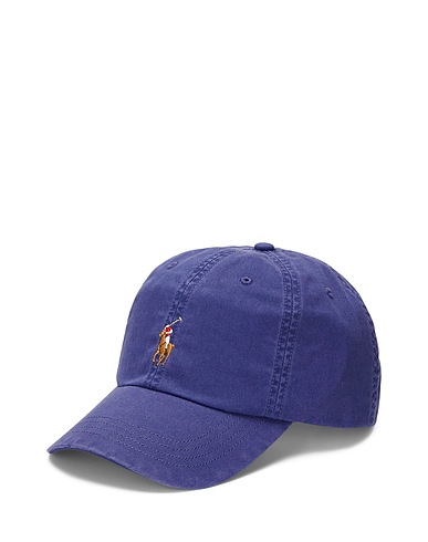 POLO RALPH LAUREN 帽子 STRETCH-COTTON TWILL BALL CAP
 ブルーグレー コットン 97% / ポリウレタン 3%