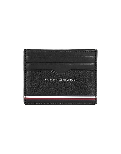 TOMMY HILFIGER Small Leather Goods Black 100% Cow leather