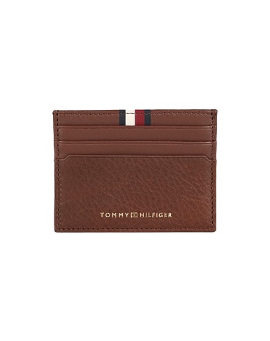 TOMMY HILFIGER Small Leather Goods Brown 100% Cow leather