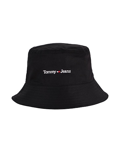 TOMMY JEANS 帽子 ブラック コットン 100%