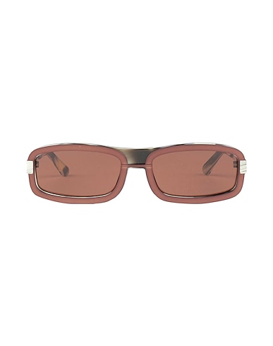 Y/PROJECT x LINDA FARROW Sunglasses Brown Plastic, Metal