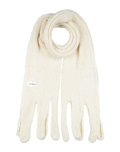 HINNOMINATE Scarves and foulards Ivory 45% Acrylic, 25% Alpaca wool, 25% Virgin Wool, 5% Polyamide