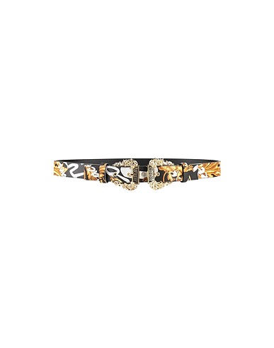 VERSACE JEANS COUTURE Regular belt Black Soft Leather