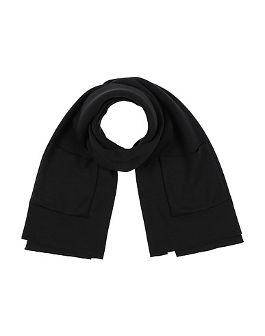ALPHA STUDIO Scarves and foulards Black 50% Wool, 50% Acrylic