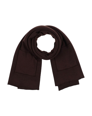 ALPHA STUDIO Scarves and foulards Dark brown 50% Wool, 50% Acrylic