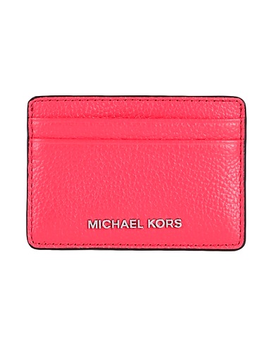 MICHAEL MICHAEL KORS PICCOLA PELLETTERIA Magenta 100% Pelle di bovino