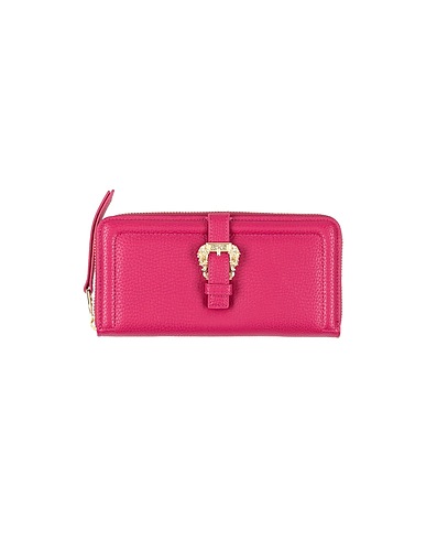 VERSACE JEANS COUTURE Wallet Magenta 100% Polyester, Polyurethane resin