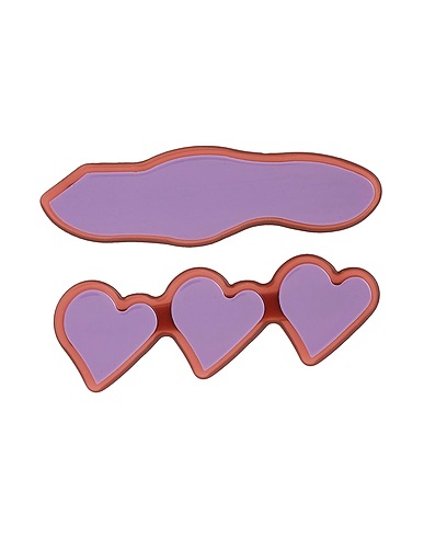8 by YOOX Αξεσουάρ για μαλλιά RESIN HEARTS HAIRCLIP SET
 Βιολετί 80% Ρητίνη, 20% Σίδερο