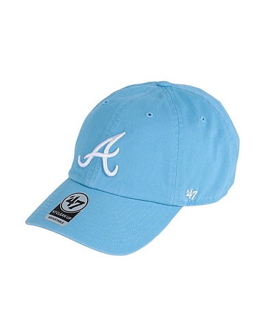 '47 Hat '47 Cappellino Double Under Clean Up Atlanta Braves
 Azure 100% Cotton