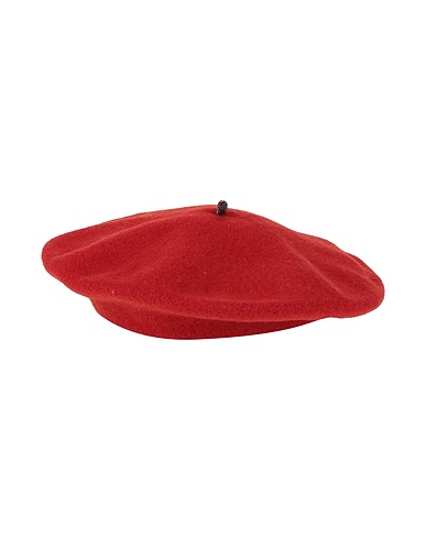 BRUNELLO CUCINELLI Chapeau Rouge brique 100% Laine, Laiton