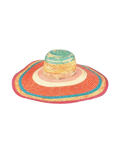 MISSONI Mützen & Hüte Rostrot 100% Stroh