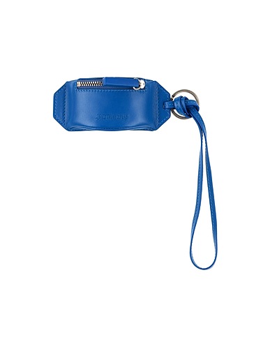 JACQUEMUS Key ring Navy blue Soft Leather