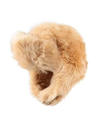 AGNONA Cappello Beige 100% Shearling di agnello