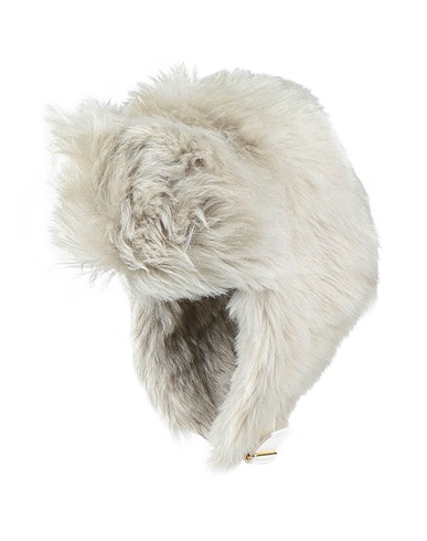 AGNONA Hat Light grey 100% Lamb Shearling
