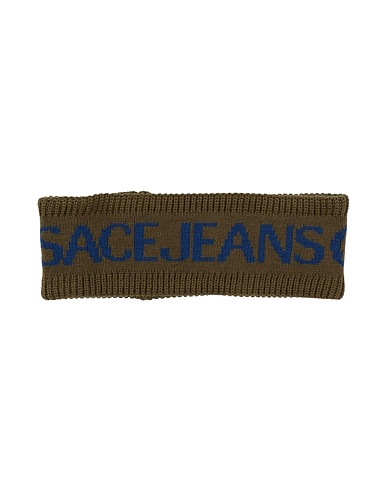 VERSACE JEANS COUTURE Hair accessory Military green 50% Acrylic, 50% Wool