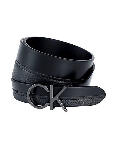 CALVIN KLEIN Belts Black Bovine leather