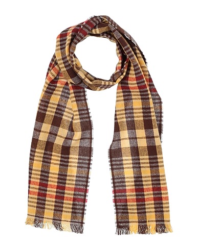 FIORIO Scarves and foulards Yellow 90% Wool, 10% Cashmere