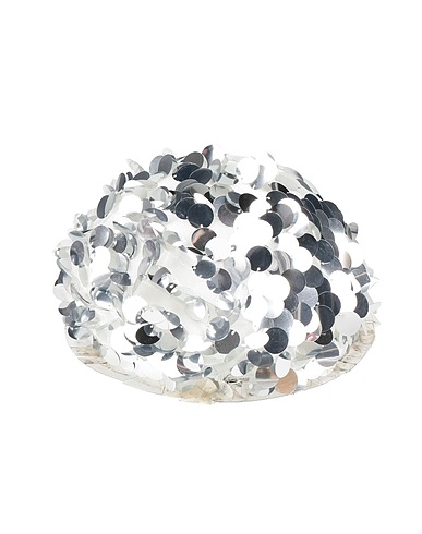 MAISON MICHEL Hat Silver Textile fibers
