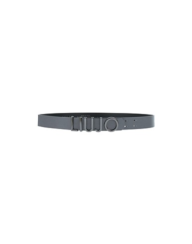 LIU •JO Regular belt Grey Polyurethane, Polyester, Viscose