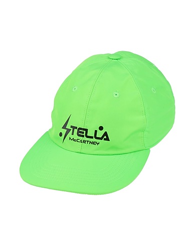 STELLA McCARTNEY Hat Lime green 100% Cotton, Acetate