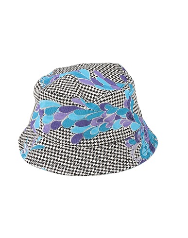 PUCCI Hat White 48% Cotton, 35% Polyester, 15% Polyamide, 2% Elastane