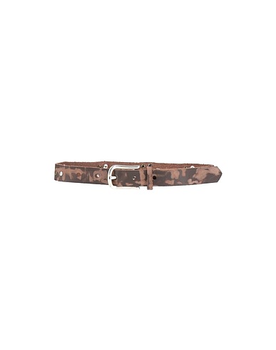 NUPKEET Belt Dark brown Soft Leather