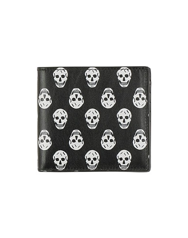 MCQUEEN Wallet Black Soft Leather