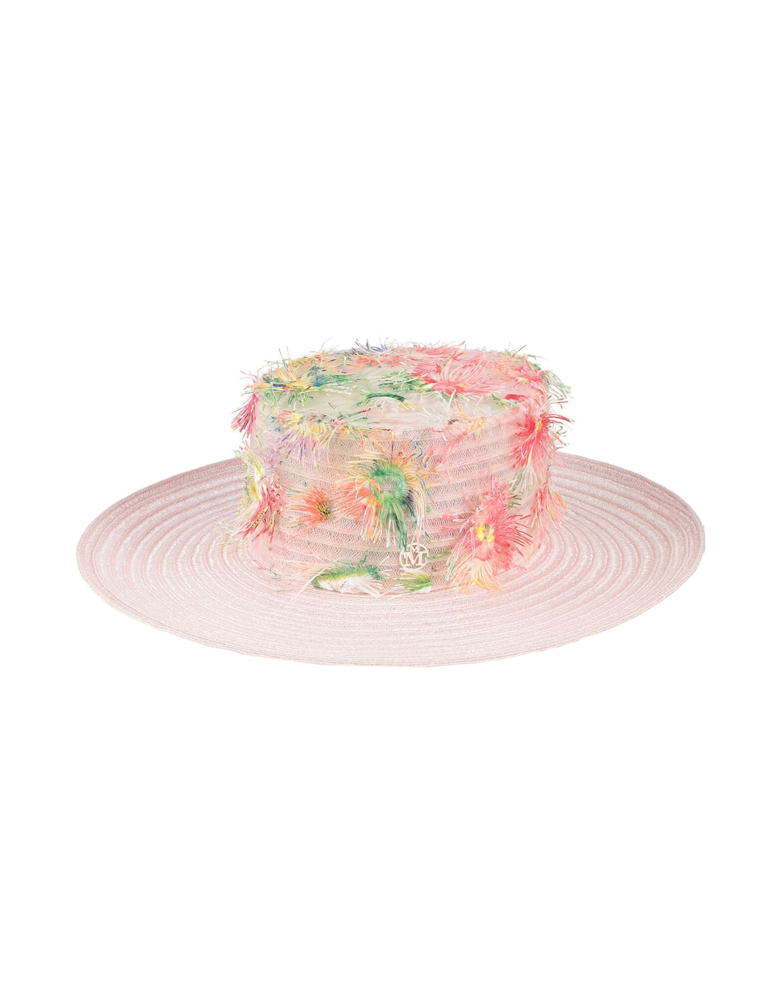 MAISON MICHEL ハット グレイッシュピンク MAISON MICHEL ハット グレイッシュピンク レディース