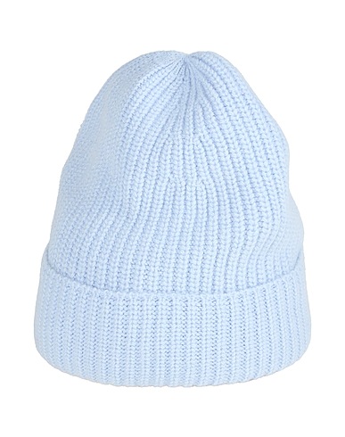 DANIELE FIESOLI Hat Sky blue 90% Merino Wool, 10% Cashmere