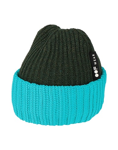 OOF WEAR Cappello Verde scuro 70% Lana, 25% Poliammide, 5% Altre Fibre