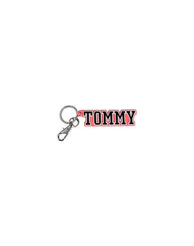 TOMMY JEANS Key ring Salmon pink 50% Silicone, 50% Zinc