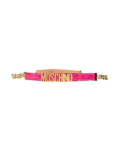 MOSCHINO Regular belt Magenta Soft Leather