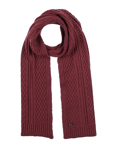 MOORER Scarves and foulards Burgundy 100% Virgin Wool